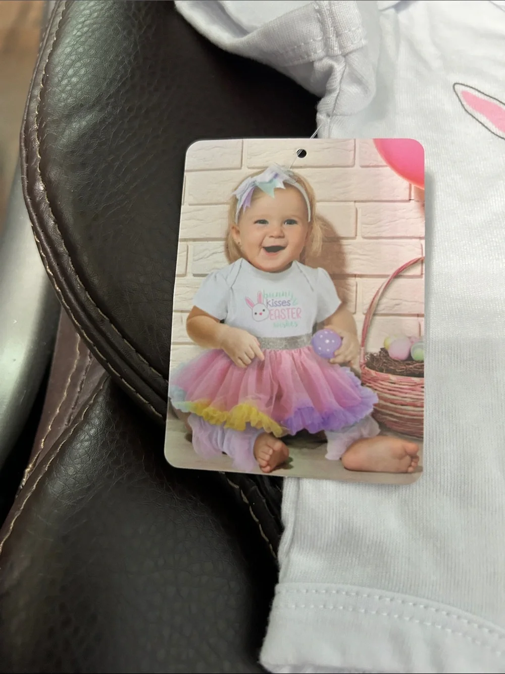 Baby Essentials White Onesie with Pink Tulle Tutu & Matching Accessories
